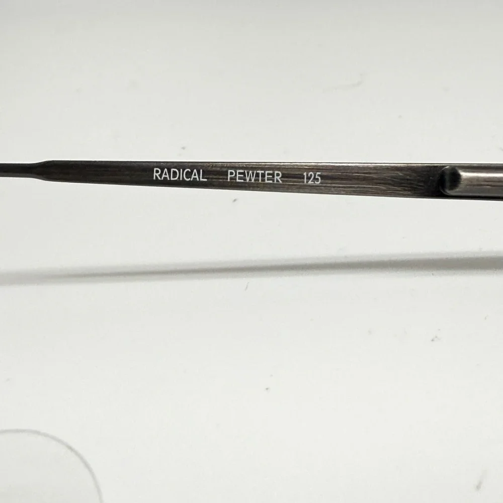 Converse Radical Pewter Oval Metal Eyeglass Frames 125 Star Logo 24657